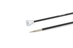 KnitPro Single Point Knitting Needles - Karbonz - 35cm (2.50mm)
