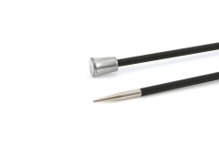 KnitPro Single Point Knitting Needles - Karbonz - 35cm (3.25mm)