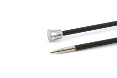 KnitPro Single Point Knitting Needles - Karbonz - 35cm (4.50mm)