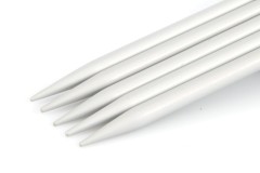 KnitPro Basix Double Point Knitting Needles - Aluminium - 15cm (5.00mm)