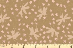 Lewis and Irene - Fairy Clocks - Floral Fairies - Deep Gold with Gold Metallic (A507.3)