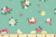 Lewis and Irene - Bunny Hop - Chicks - Spring Green (A528.3)