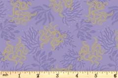 Lewis and Irene - Moontide - Octopus - Lilac with Gold Metallic (A621.2)