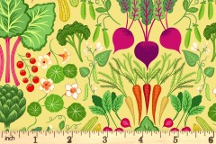 Lewis and Irene - The Kitchen Garden - Vegetable Extravaganza - Yellow (A820.2)