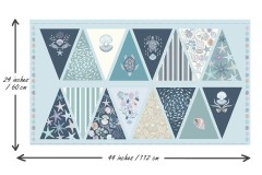 Lewis and Irene - Ocean Pearls - Bunting Panel (A832)