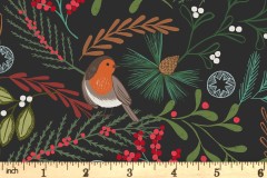 Lewis and Irene - New Forest Winter Flannel - Robin - Dark (F58.3)