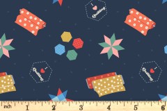 Lewis and Irene - Small Things Crafts - Quilting - Dark Blue (SM36.3)