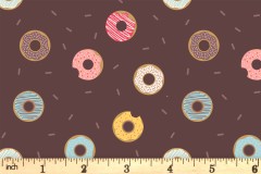 Lewis and Irene - Small Things Sweet - Doughnuts - Brown (SM49.3)
