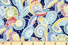 Liberty Fabrics - Riviera - Sun Parasol - Blue (01666460/A)