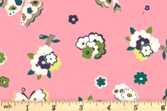 Liberty Fabrics - Carnaby - Fluttering Floral - Pink (04775944/A)