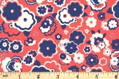 Liberty Fabrics - Carnaby - Cosmos Cloud - Red (04775945/B)