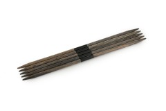 Lykke Double Point Knitting Needles - Driftwood - 15cm / 6in (4.00mm)