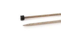 Lykke Single Point Knitting Needles - Driftwood - 10in/25cm (3.50mm)