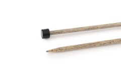 Lykke Single Point Knitting Needles - Driftwood - 10in/25cm (3.75mm)