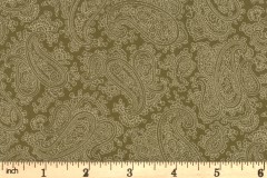 Moda - Puzzle Pieces - Etched Paisley - Warm Green (10107-35)