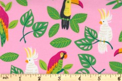 Moda - Jungle Paradise - Birds in Paradise - Pink (20782-13)
