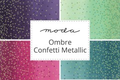 Moda - Ombre Confetti Metallic Collection