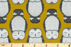 Moda - Nocturnal - Sleeping Owls - Gold (48332-14)