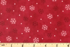 Moda - Woodland Winter - Snowflake - Cardinal Red (56097-13)