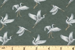 Moda - Watermarks - Egrets - Tartan (6912-18)