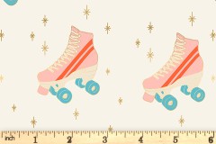 Ruby Star Society - Darlings 2 - Rollerskates - Buttercream with Gold Metallic (RS5059-11M)