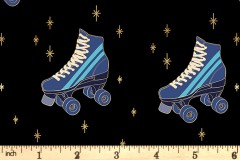 Ruby Star Society - Darlings 2 - Rollerskates - Black with Gold Metallic (RS5059-16M)