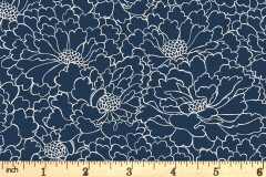 Makower - Indigo - Chrysanthemum - Blue (2154/B)