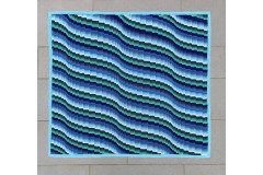 Crochet Between Worlds - Bargello Wave Baby Blanket - Seafoam (Stylecraft Yarn Pack)