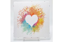 Meloca Designs - Watercolour Heart (Cross Stitch Kit)