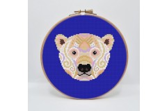 Meloca Designs - Mandala Polar Bear (Cross Stitch Kit)