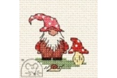 Mouseloft - Stitchlets - Gnome with Toadstool (Cross Stitch Kit)