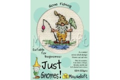 Mouseloft - Just Gnomes! - Gone FIshing (Cross Stitch Kit)