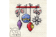 Mouseloft - Stitchlets for Christmas - Dangling Baubles (Cross Stitch Kit)