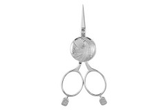 Milward Embroidery Scissor - Yarn Ball and Needles Design - Silver - 10cm