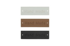 Milward Faux Leather Labels - Hand Made - 1.5 x 5cm (pack of 10)