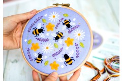 Oh Sew Bootiful - Bees & Lavender (Embroidery Kit)