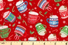 P&B Textiles - Christmas Miniatures 2 - Hot Chocolate - Red (CHM24724)