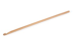 Pony Single End Crochet Hook - Bamboo - 15cm (4.00mm)