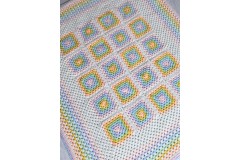 Crocheted with Honey (Amy Perry) - Rainbow Sherbert Blanket Yarn Pack (Yarnsmiths Create DK)
