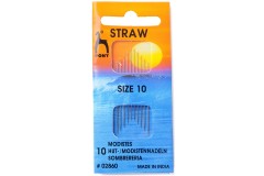 Pony Gold Eye Hand Sewing Needles, Straw / Milliners, Size 10 (pack of 10)