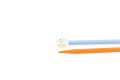 Pony Children's Single Point Knitting Needles - Coloured Plastic - 18cm (6.00mm)