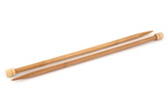 Pony Single Point Knitting Needles - Bamboo - 33cm