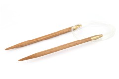 Pony Fixed Circular Knitting Needles - Bamboo - 80cm (5.00mm)