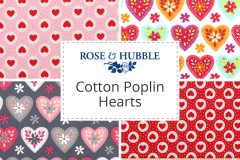Rose & Hubble - Cotton Poplin Hearts