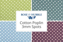 Rose & Hubble - Cotton Poplin Spots - 3mm