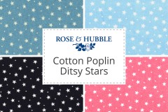 Rose & Hubble - Cotton Poplin Stars - Ditsy