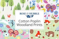Rose & Hubble - Cotton Poplin Woodland Prints