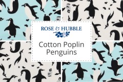 Rose & Hubble - Cotton Poplin Penguins