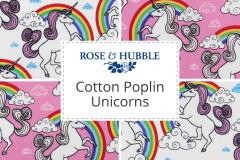 Rose & Hubble - Cotton Poplin Unicorns
