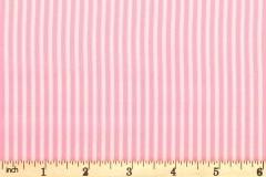 Rose & Hubble - Cotton Poplin Stripes - 3mm - Pink and White (CP0145)